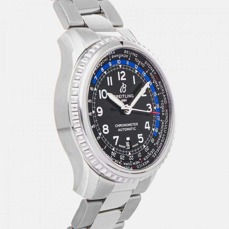 مملوكة مسبقًا Pre-Owned Breitling Aviator 8 B35 Unitime 43 AB3521U41B1A1 43 mm