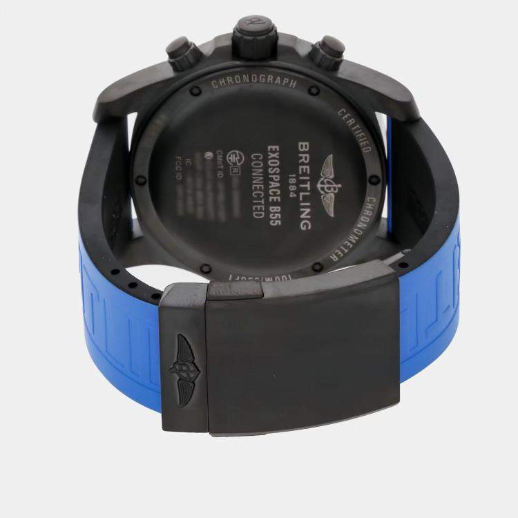 Pre Owned Pre-Owned Breitling Exospace B55 VB5510H2/BE45 Black Quartz Titanium Men's Wristwatch 46 MM