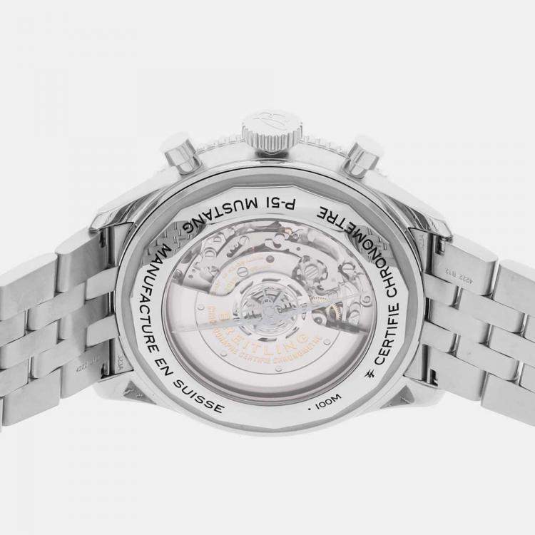 مملوكة مسبقًا Pre-Owned Breitling Super Avi B04 Chronograph GMT P-51 Mustang AB04453A1B1A1