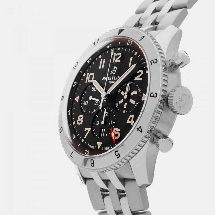 مملوكة مسبقًا Pre-Owned Breitling Super Avi B04 Chronograph GMT P-51 Mustang AB04453A1B1A1