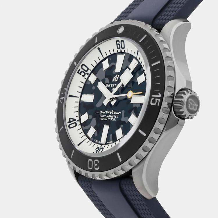 Pre Owned Pre-Owned Breitling Superocean Super Diver E10379351B1S1 Grey Automatic Titanium Men's Wristwatch 46 MM