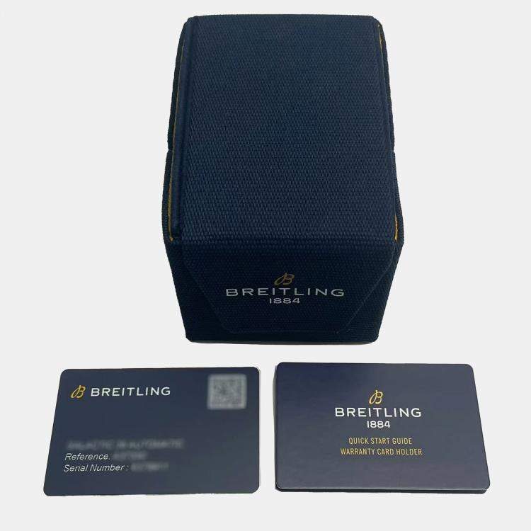 مملوكة مسبقً ا Pre-Owned Breitling Superocean Heritage Chronograph M13313101C1S1 Blue Automatic Blacksteel Men's Wristwatch 44 MM