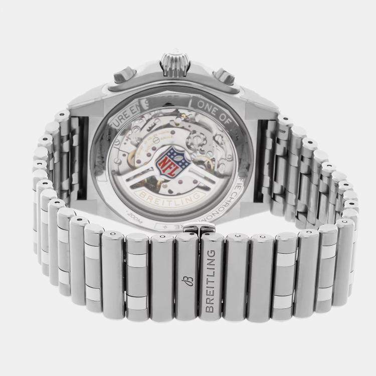مملوكة مسبقًا Pre-Owned Breitling Chronomat B01 NFL Cleveland Browns Edition AB01342B1B6A1