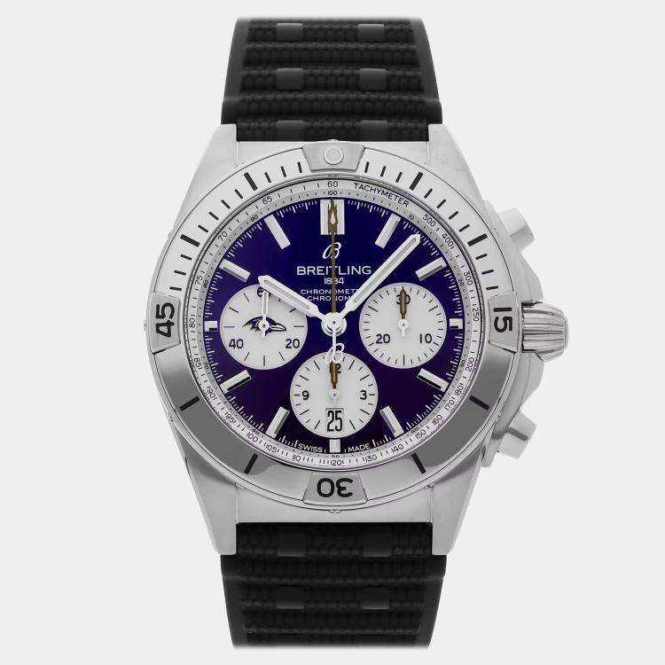 Pre Owned Pre-Owned Breitling Chronomat B01 NFL Baltimore Ravens Edition AB01342B1K2S1