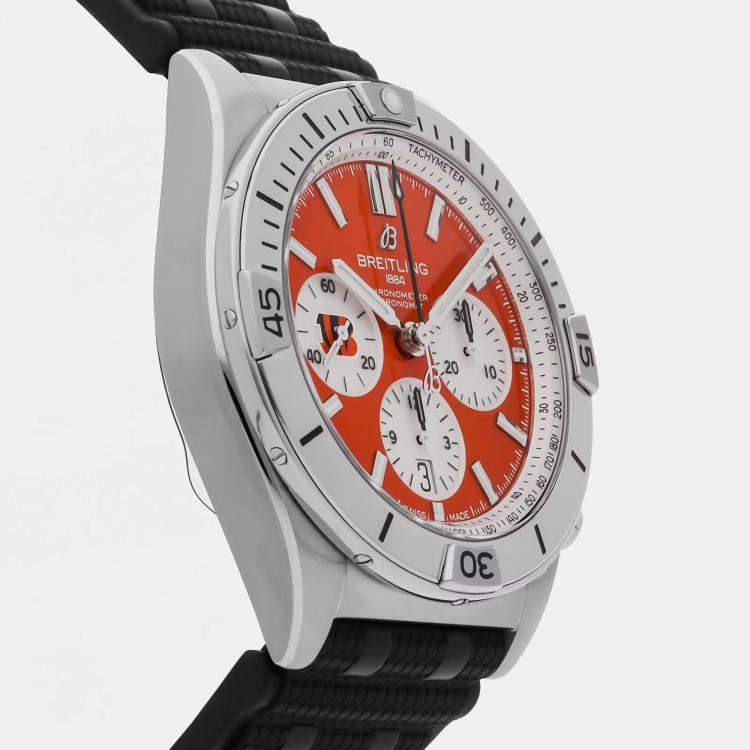 مملوكة مسبقًا Pre-Owned Breitling Chronomat B01 NFL Cincinnati Bengals AB01342B1O1S1