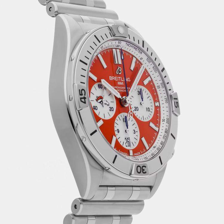 مملوكة مسبقًا Pre-Owned Breitling Chronomat B01 NFL Denver Broncos AB01342B1O2A1