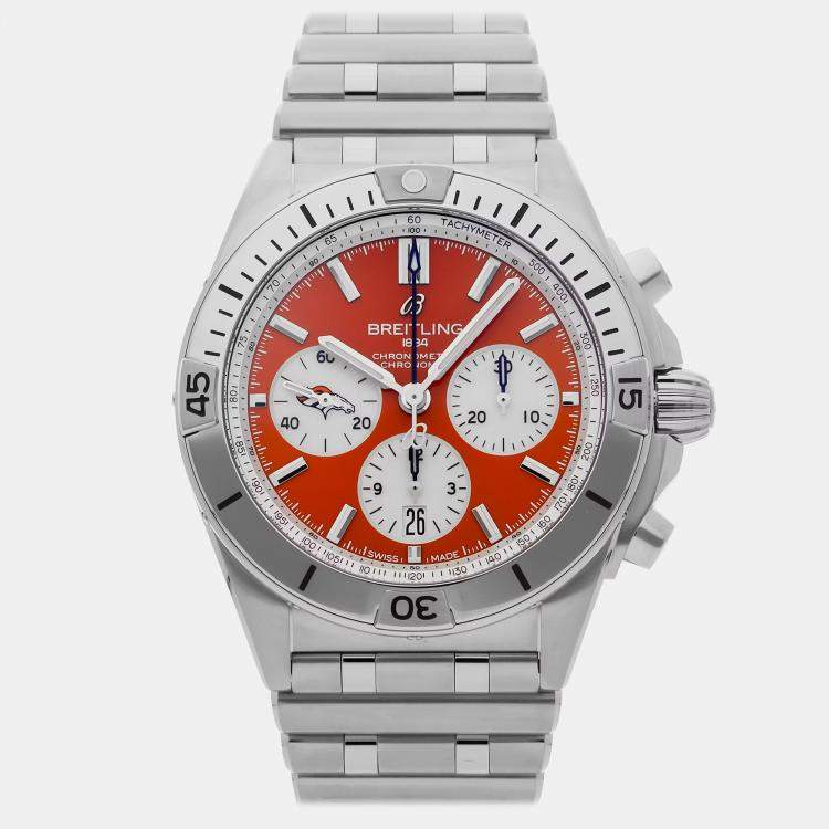 مملوكة مسبقًا Pre-Owned Breitling Chronomat B01 NFL Denver Broncos AB01342B1O2A1