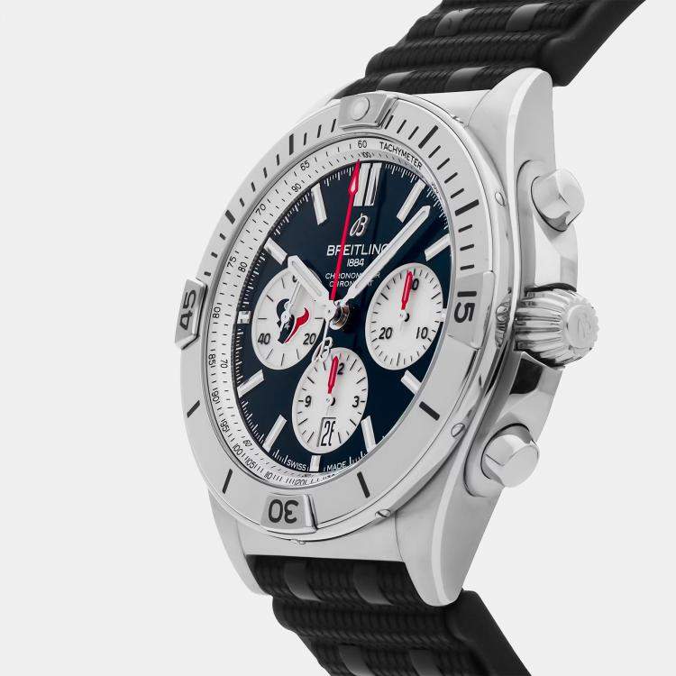 Pre Owned Pre-Owned Breitling Chronomat B01 NFL Houston Texas Edition AB01342B1CBS1 Automatic 42 mm