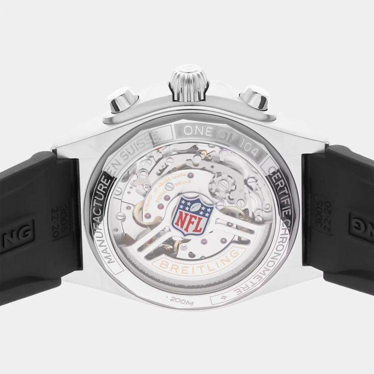 Pre Owned Pre-Owned Breitling Chronomat B01 NFL New Orleans Saints AB01342B1B4S1 Automatic 42 mm