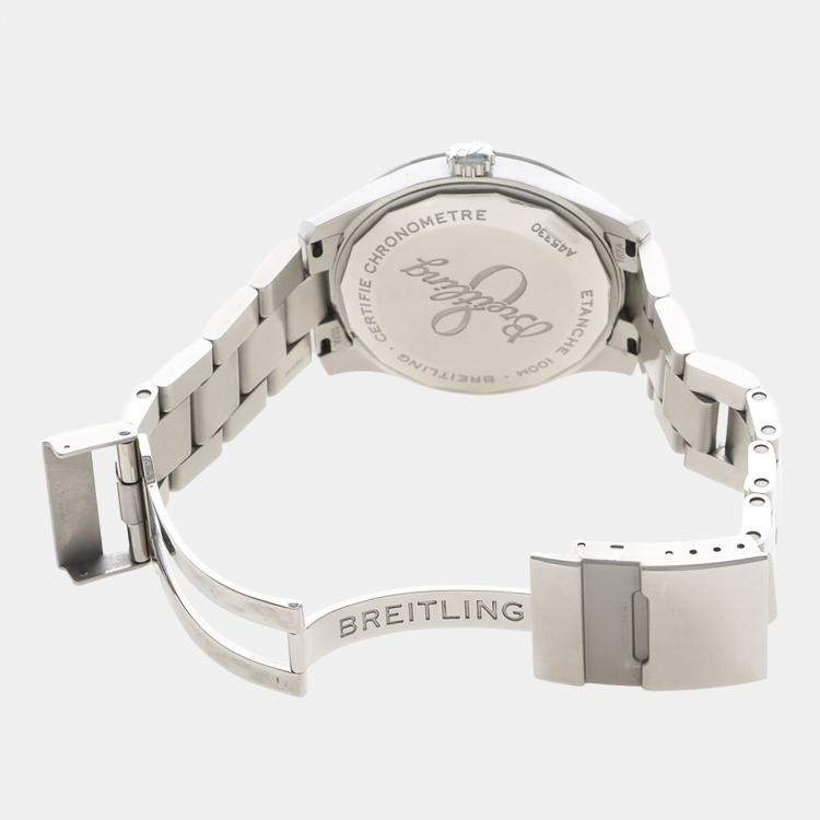 Pre Owned Breitling Aviator 8 A45330 Automatic Stainless Steel Men's Wristwatch 41 mm