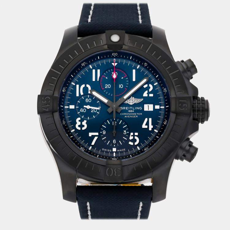 مملوكة مسبقًا Pre-Owned Breitling Super Avenger Chronograph Night Mission V13375101C1X2 Automatic 48 mm
