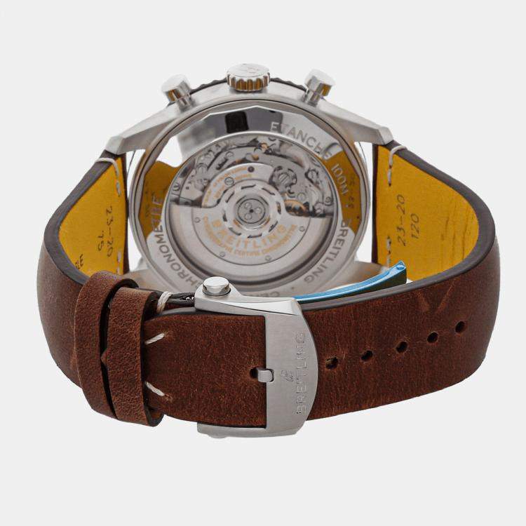 Pre Owned Pre-Owned Breitling Aviator 8 B01 Chronograph Mosquito AB01194A1B1X2 Black Automatic Stainless Steel Men's Wristwatch 43 MM