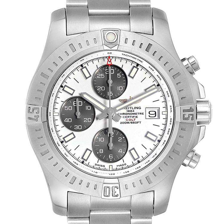 breitling colt white face