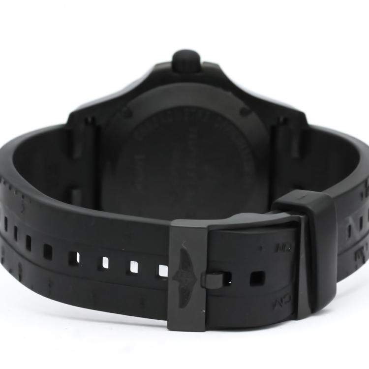 Pre Owned Breitling Black Ultralight Polymer Colt Skyracer Quartz X74320 Men's Wristwatch 45 MM