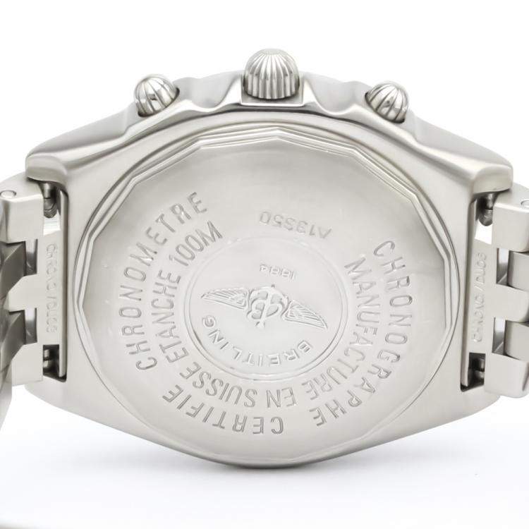 Pre Owned Breitling Blue Stainless Steel Chronomat Automatic A13350 Men's Wristwatch 40 MM
