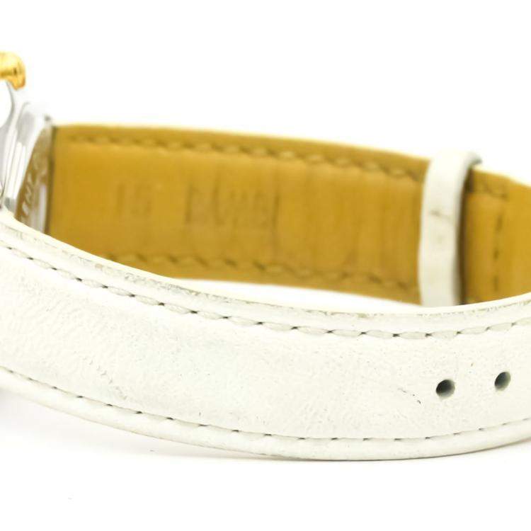 Pre Owned Breitling Pink MOP 18K Yellow Gold And Stainless Steel Callistino Men's Wristwatch 27 MM 