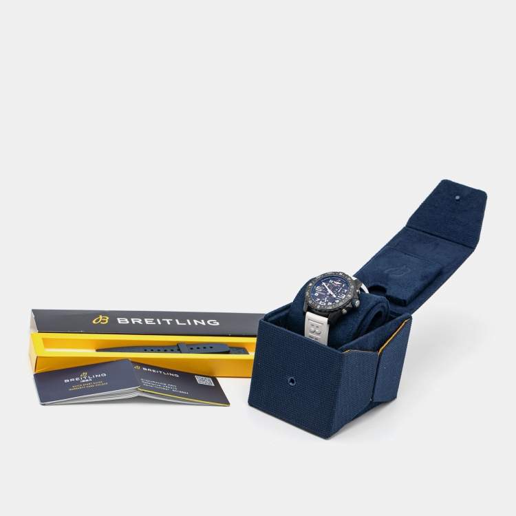 Pre Owned Breitling Black Breitlight Rubber Endurance Pro X82310 Men's Wristwatch 44 mm