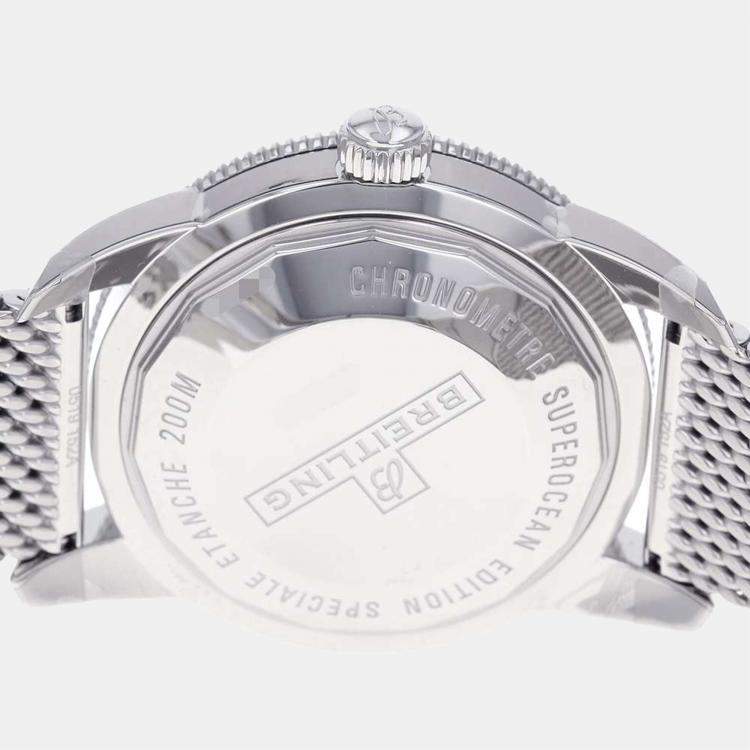 Pre Owned Breitling Blue Stainless Steel Superocean Heritage AB2020161C1A1 Men's Wristwatch 46 mm