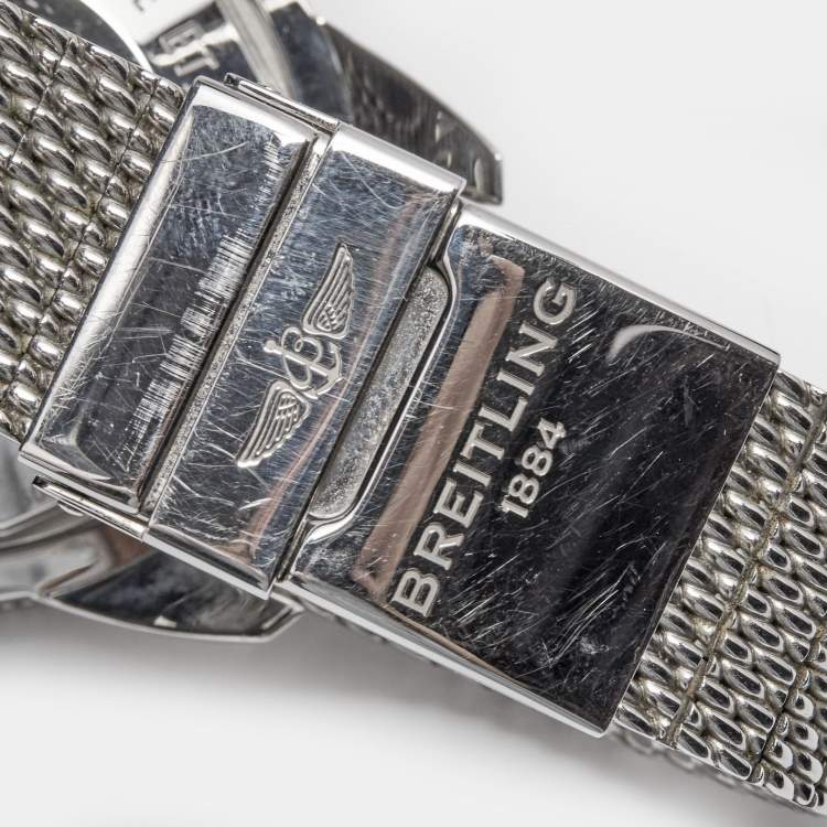 Pre Owned Breitling Black Stainless Steel SuperOcean AB2020121B1A1 Men's Wristwatch 46 mm 