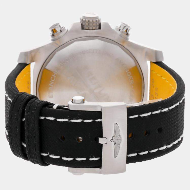 Pre Owned Breitling Avenger A24315101B1X2 Automatic Black Stainless Steel Men’s Wristwatch 45mm