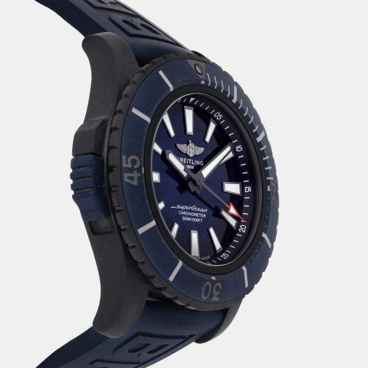 Pre Owned Breitling Superocean V17369161C1S1 Automatic Blue Titanium Men’s Wristwatch 48mm