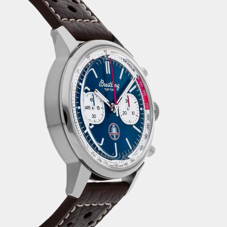 Pre Owned Breitling Top Time AB01763A1C1X1 Automatic Blue Stainless Steel Men’s Wristwatch 41mm