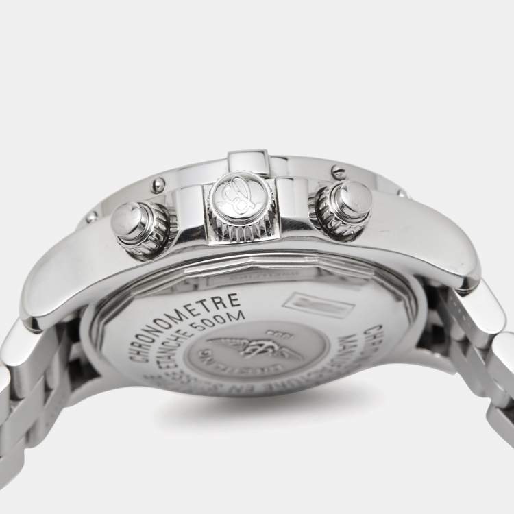 Pre Owned Breitling Silver Stainless Steel SuperOcean A13340 Men's Wristwatch 42 mm