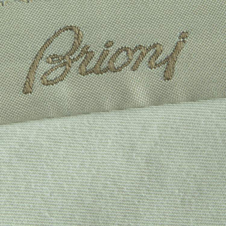Pre Owned Brioni Olive Green Roman Style Wool Trousers 4XL