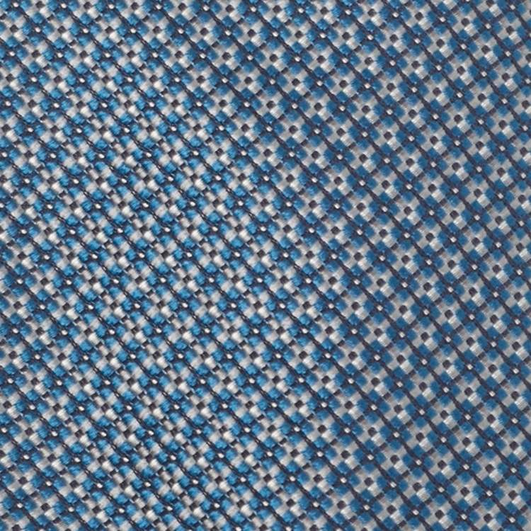 Pre Owned Brioni Blue Patterned Silk Tie 