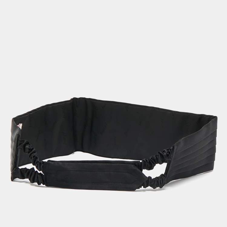 مملوكة مسبقًا Brioni Black Silk Cummerbund and Bow Tie Set XXL