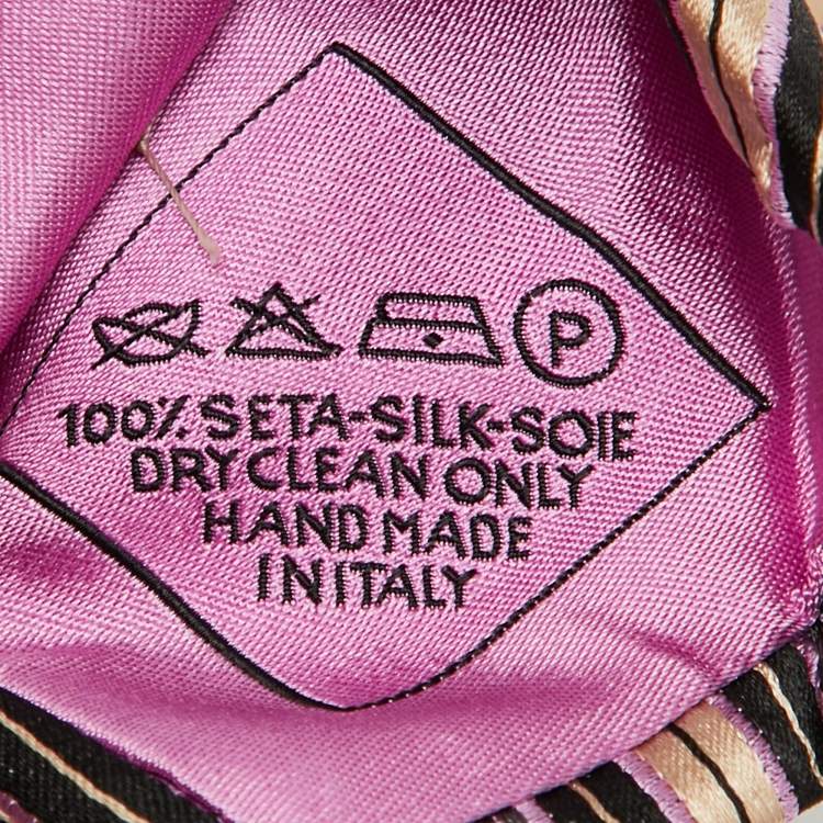 Pre Owned Brioni Multicolor Striped Silk Traditional Tie