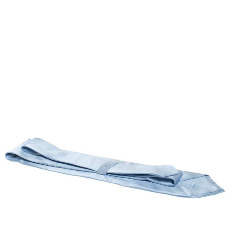 Pre Owned Brioni Powder Blue Silk Tie