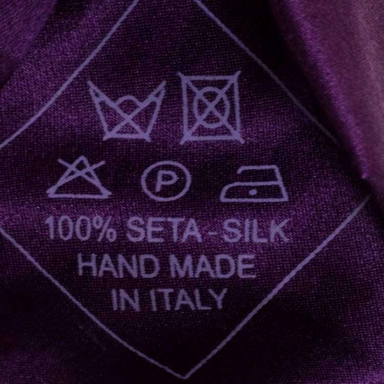 Pre Owned Brioni Purple Silk Standard Tie