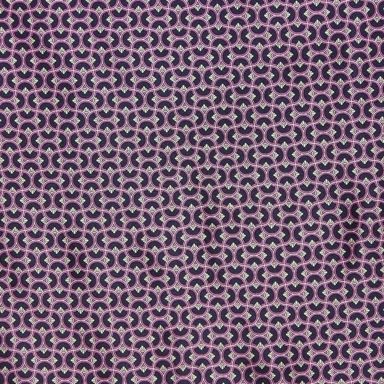 مملوكة مسبقًا Brioni Purple Printed Satin Pocket Square and Tie 