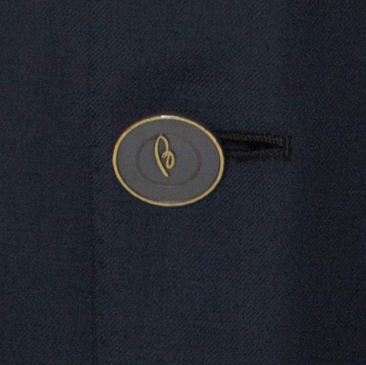 مملوكة مسبقًا Brioni Navy Blue Wool Parlamento Blazer XXL