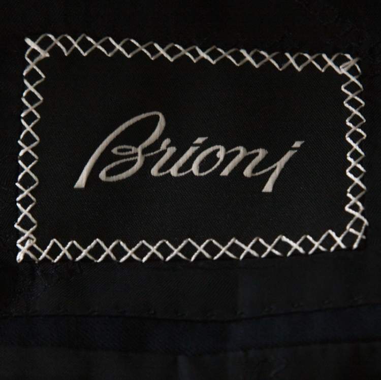 مملوكة مسبقًا Brioni Navy Blue Wool Parlamento Blazer XXL