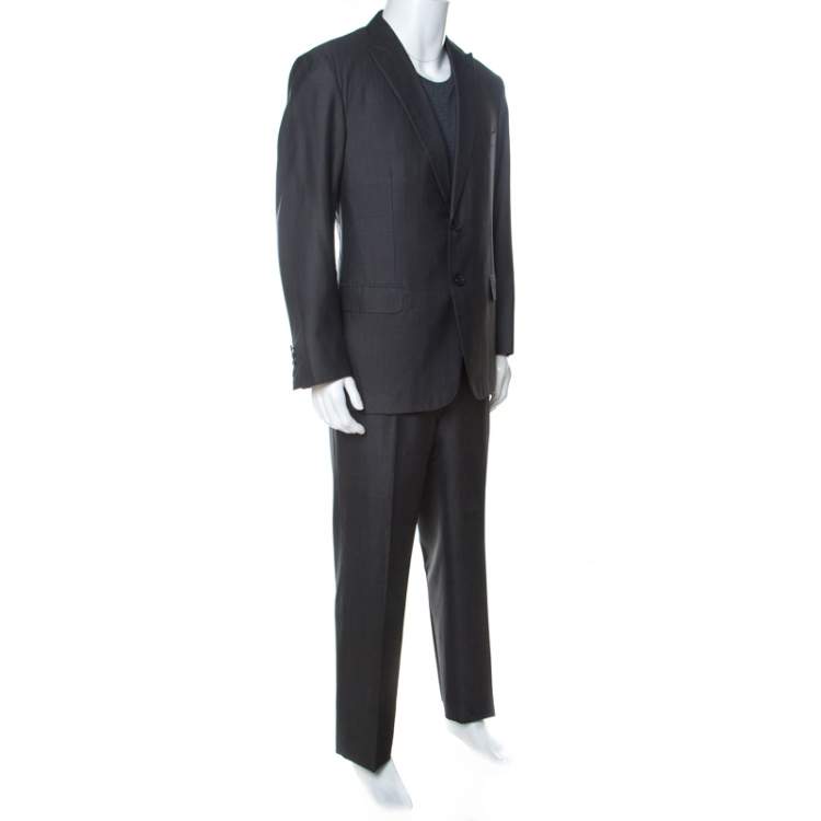 Pre Owned Brioni Grey Wool and Silk NM Estense Suit XXL