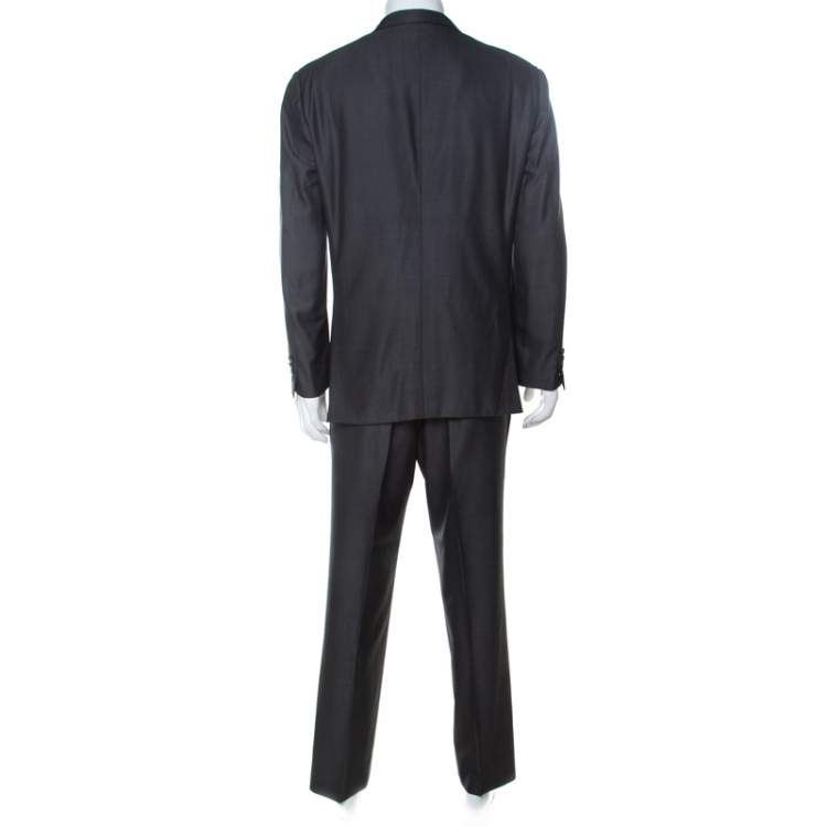 Pre Owned Brioni Grey Wool and Silk NM Estense Suit XXL