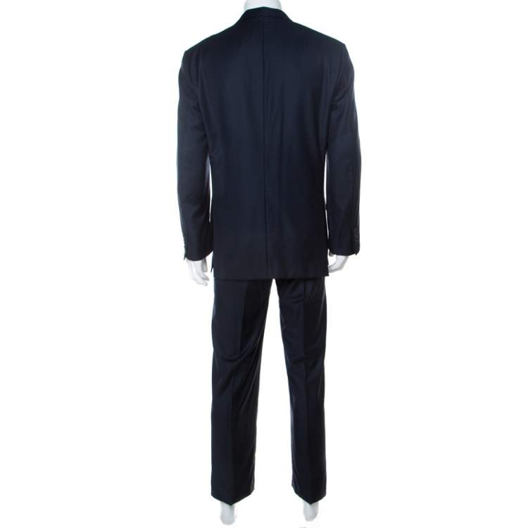 Pre Owned Brioni Navy Blue Wool Parlamento Suit 2XL