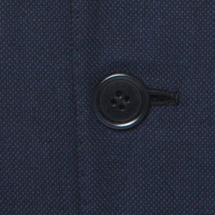 Pre Owned Brioni Navy Blue Textured Wool Super 150s Colosseo Suit XL