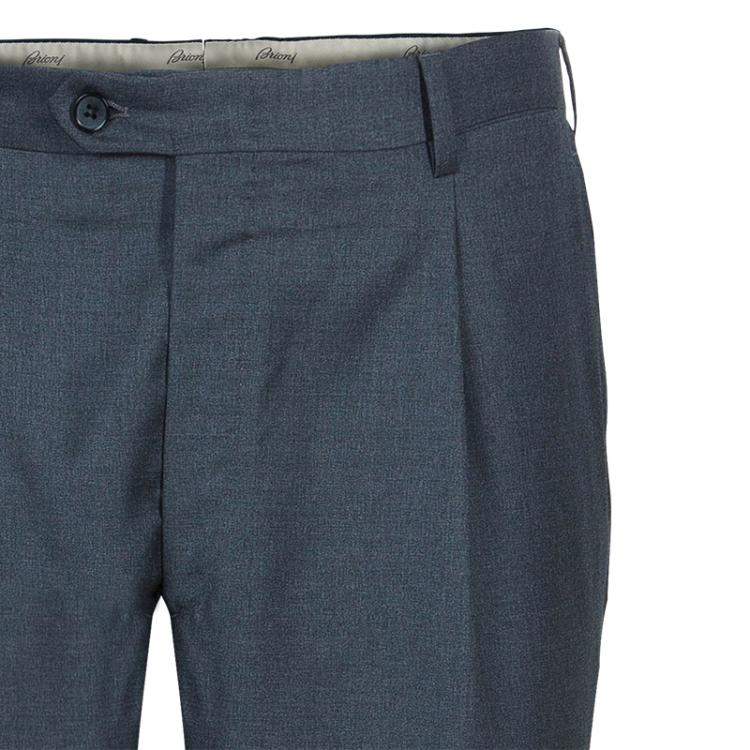 Pre Owned Brioni Men's Grey Wool Trousers L