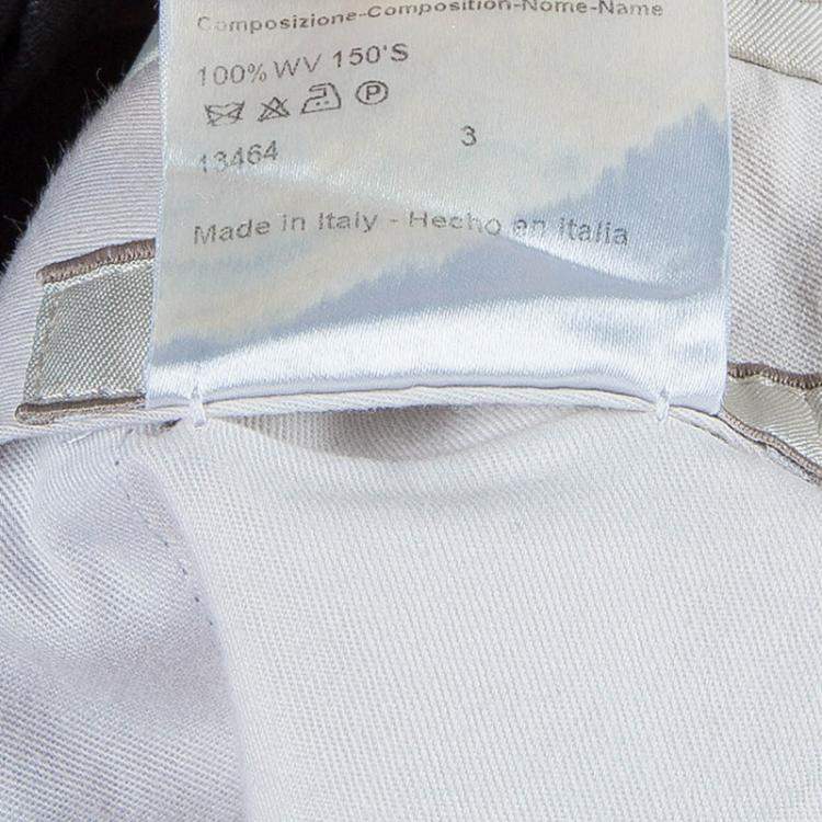 Pre Owned Brioni Men's Grey Wool Trousers L