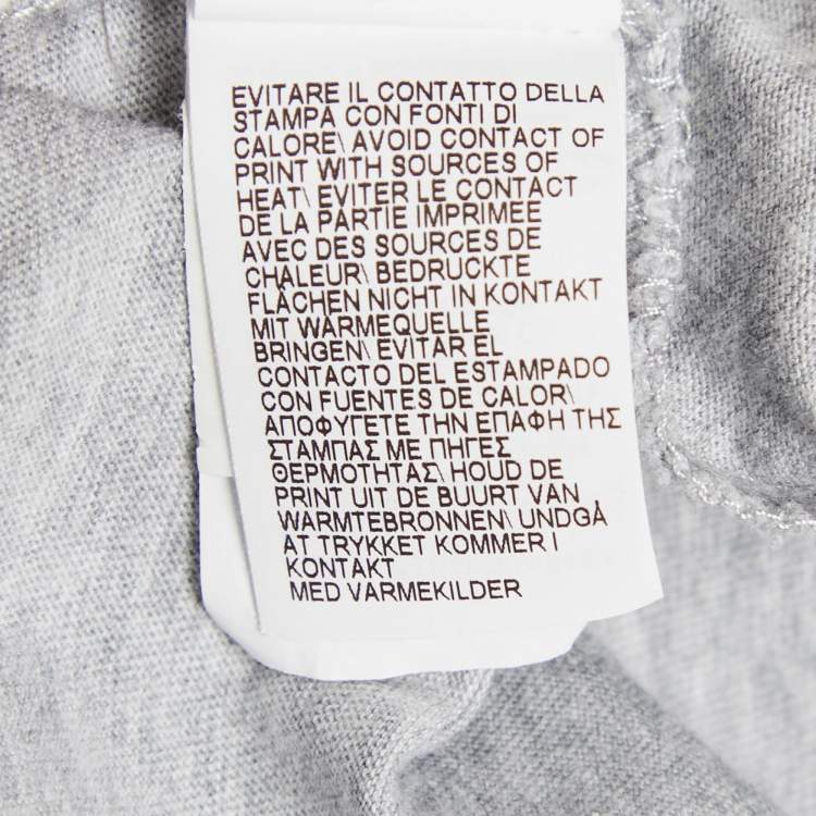 Pre Owned Brunello Cucinelli Grey Melenga Jersey Crewneck T-Shirt M