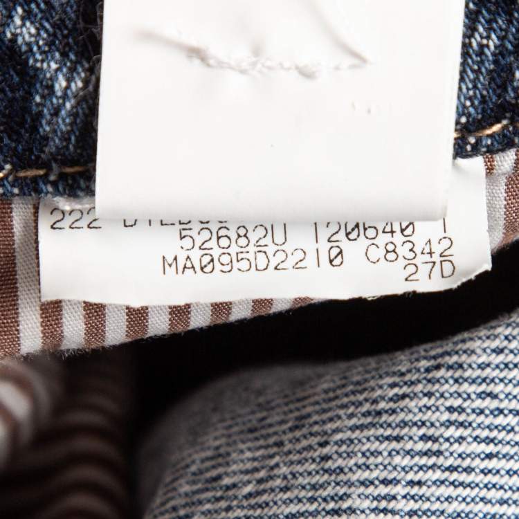مملوكة مسبقًا Brunello Cucinelli Blue Washed Denim Traditional Fit Jeans XXXL (Waist 40")