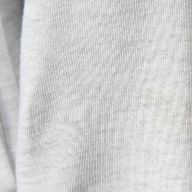 Pre Owned Brunello Cucinelli Grey Cotton and Nylon Zip Front Hoodie S