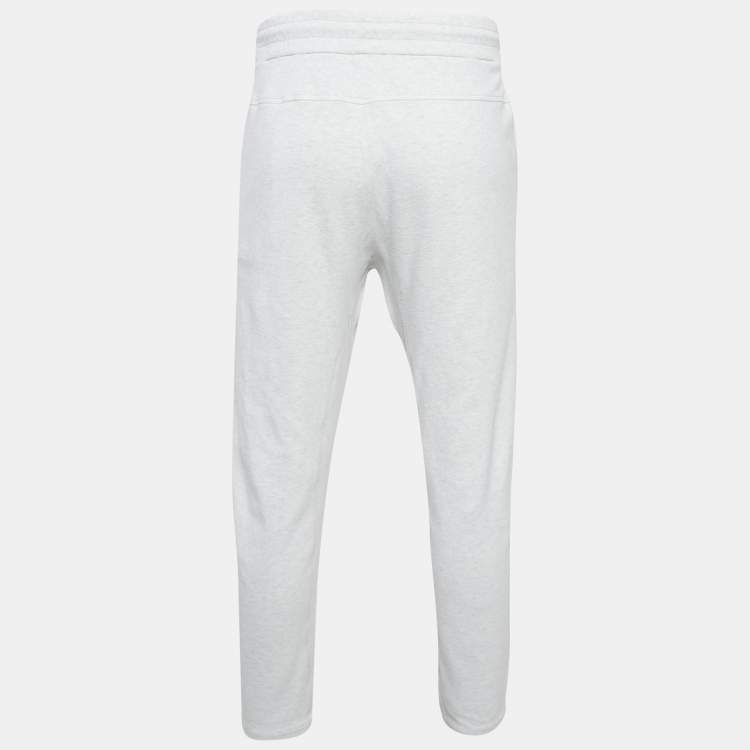 Pre Owned Brunello Cucinelli Grey Cotton Knit Sweatpants S
