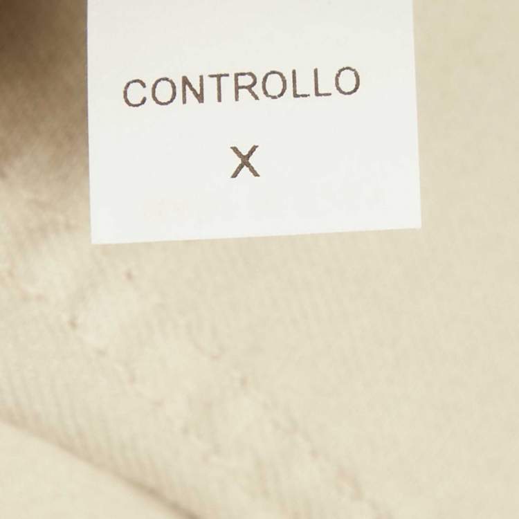 Pre Owned Brunello Cucinelli Beige Denim Traditional Fit Jeans S Waist 34"