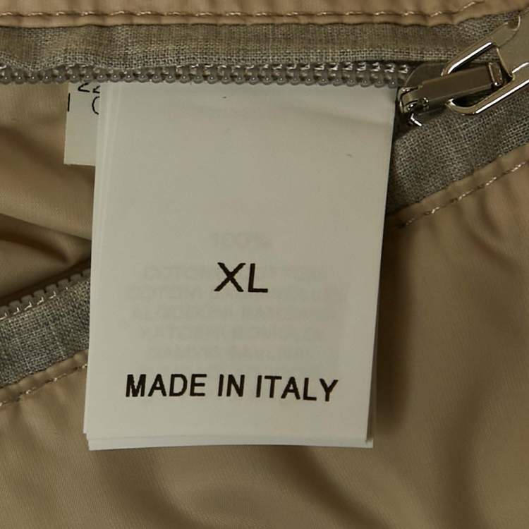 Pre Owned Brunello Cucinelli White Corduroy Down Vest XL