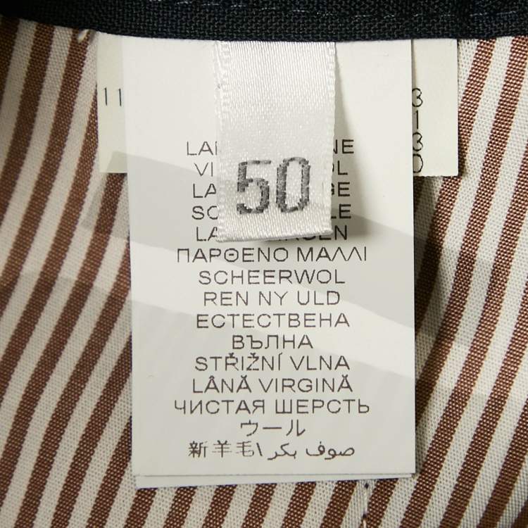 Pre Owned Brunello Cucinelli Navy Blue Cotton Leisure Fit Pants L