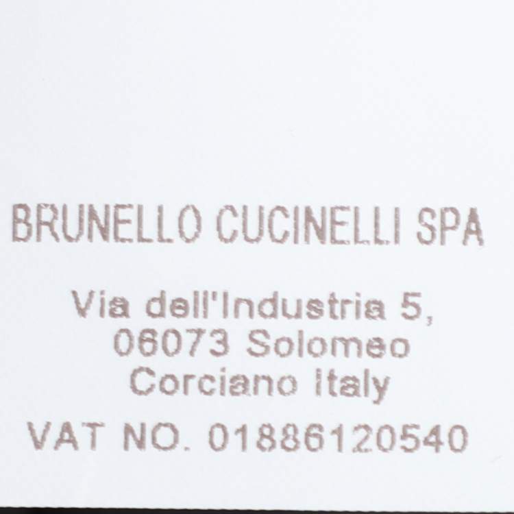 مملوكة مسبقًا Brunello Cucinelli Brown Leather Jacket M
